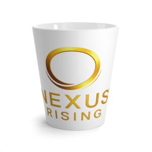 Latte Mug Nexus Rising Gold Logo
